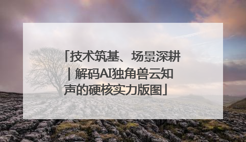 技术筑基、场景深耕｜解码AI独角兽云知声的硬核实力版图