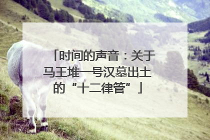 时间的声音：关于马王堆一号汉墓出土的“十二律管”