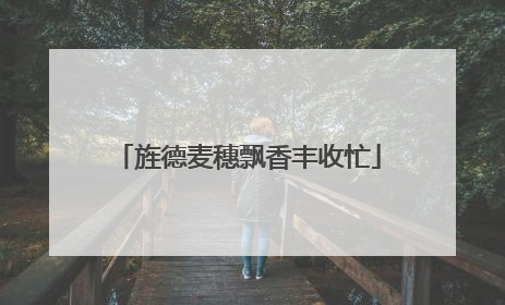旌德麦穗飘香丰收忙