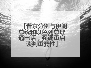普京分别与伊朗总统和以色列总理通电话，强调重启谈判重要性