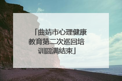 曲靖市心理健康教育第二次巡回培训圆满结束
