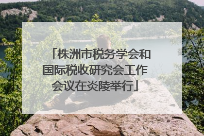 株洲市税务学会和国际税收研究会工作会议在炎陵举行