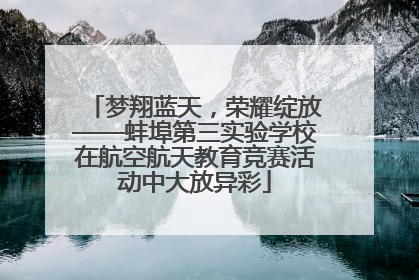 梦翔蓝天，荣耀绽放——蚌埠第三实验学校在航空航天教育竞赛活动中大放异彩