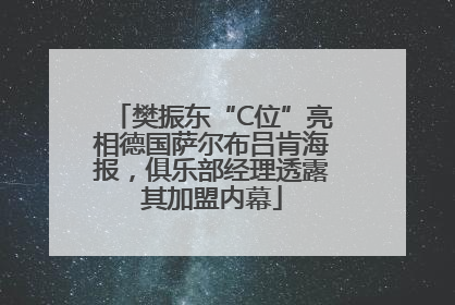 樊振东“C位”亮相德国萨尔布吕肯海报，俱乐部经理透露其加盟内幕