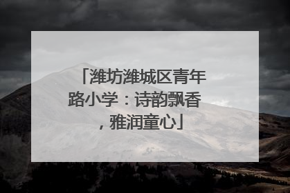 潍坊潍城区青年路小学：诗韵飘香，雅润童心