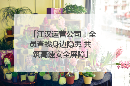 江汉运营公司：全员查找身边隐患 共筑高速安全屏障