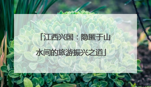 江西兴国：隐匿于山水间的旅游振兴之道