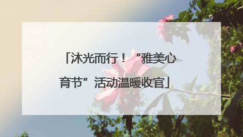 沐光而行！“雅美心育节”活动温暖收官