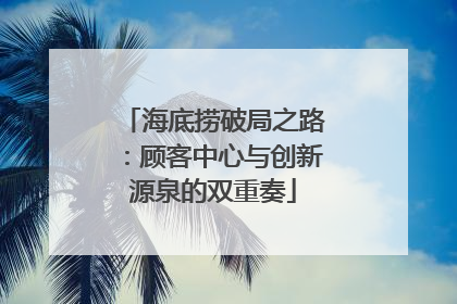 海底捞破局之路：顾客中心与创新源泉的双重奏