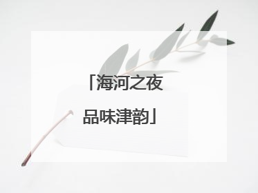 海河之夜 品味津韵