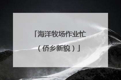 海洋牧场作业忙（侨乡新貌）