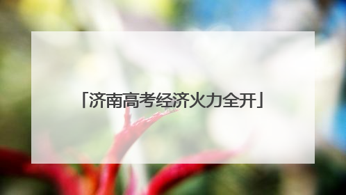 济南高考经济火力全开