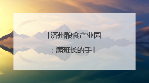济州粮食产业园：满班长的手