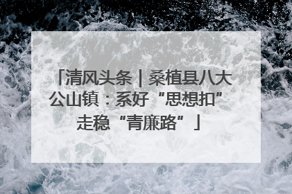 清风头条｜桑植县八大公山镇：系好“思想扣” 走稳“青廉路”