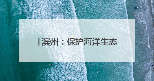 滨州：保护海洋生态环境 为子孙后代留下充满生机的海洋