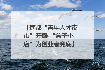 莲都“青年人才夜市”开摊 “盒子小店”为创业者兜底