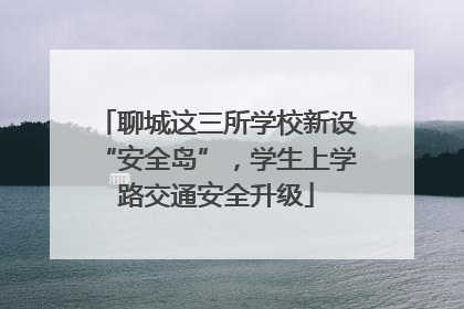 聊城这三所学校新设“安全岛”，学生上学路交通安全升级