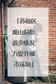 苏仙区观山洞街道多维发力提升城市环境