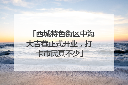 西城特色街区中海大吉巷正式开业，打卡市民真不少