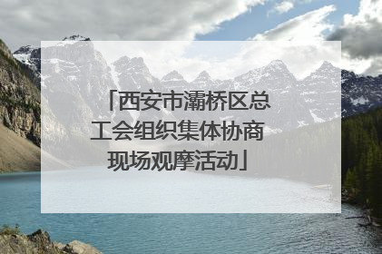 西安市灞桥区总工会组织集体协商现场观摩活动