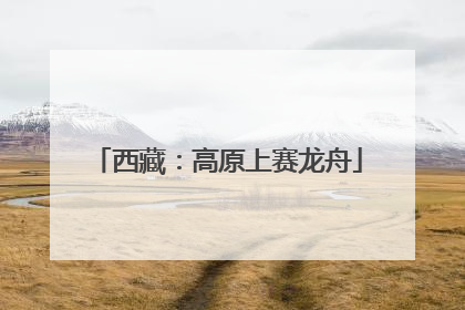 西藏：高原上赛龙舟