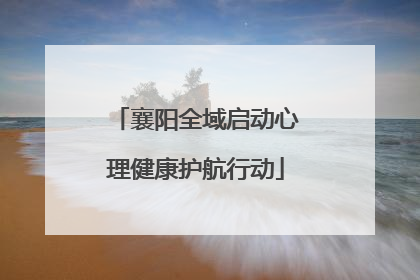 襄阳全域启动心理健康护航行动