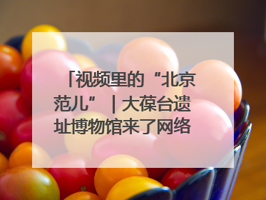 视频里的“北京范儿”｜大葆台遗址博物馆来了网络大V联盟