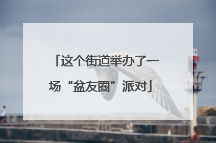 这个街道举办了一场“盆友圈”派对