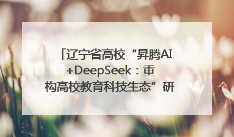 辽宁省高校“昇腾AI+DeepSeek：重构高校教育科技生态”研讨会在沈阳成功举办