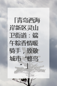 青岛西海岸新区灵山卫街道：端午粽香情暖骑手，致敬城市“蜂鸟”