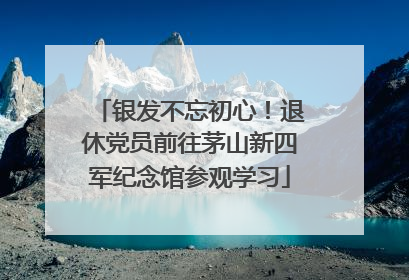 银发不忘初心！退休党员前往茅山新四军纪念馆参观学习