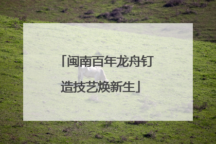 闽南百年龙舟钉造技艺焕新生