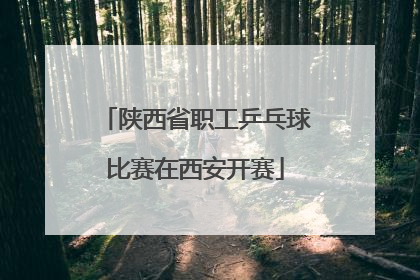 陕西省职工乒乓球比赛在西安开赛