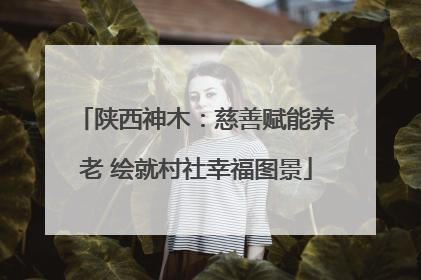 陕西神木：慈善赋能养老 绘就村社幸福图景