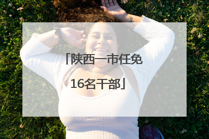 陕西一市任免16名干部