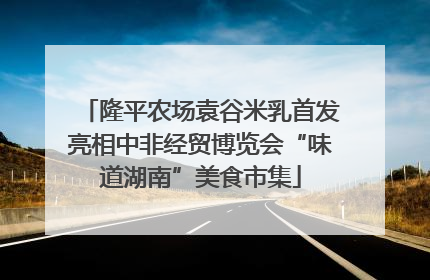 隆平农场袁谷米乳首发亮相中非经贸博览会“味道湖南”美食市集