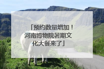 预约数量增加！河南博物院暑期文化大餐来了