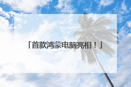 首款鸿蒙电脑亮相！