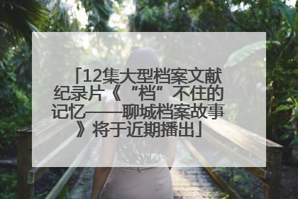 12集大型档案文献纪录片《“档”不住的记忆——聊城档案故事》将于近期播出
