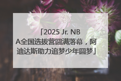 2025 Jr. NBA全国选拔营圆满落幕，阿迪达斯助力追梦少年圆梦