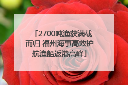 2700吨渔获满载而归 福州海事高效护航渔船返港高峰