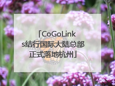 CoGoLinks结行国际大陆总部正式落地杭州