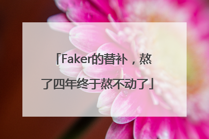Faker的替补，熬了四年终于熬不动了
